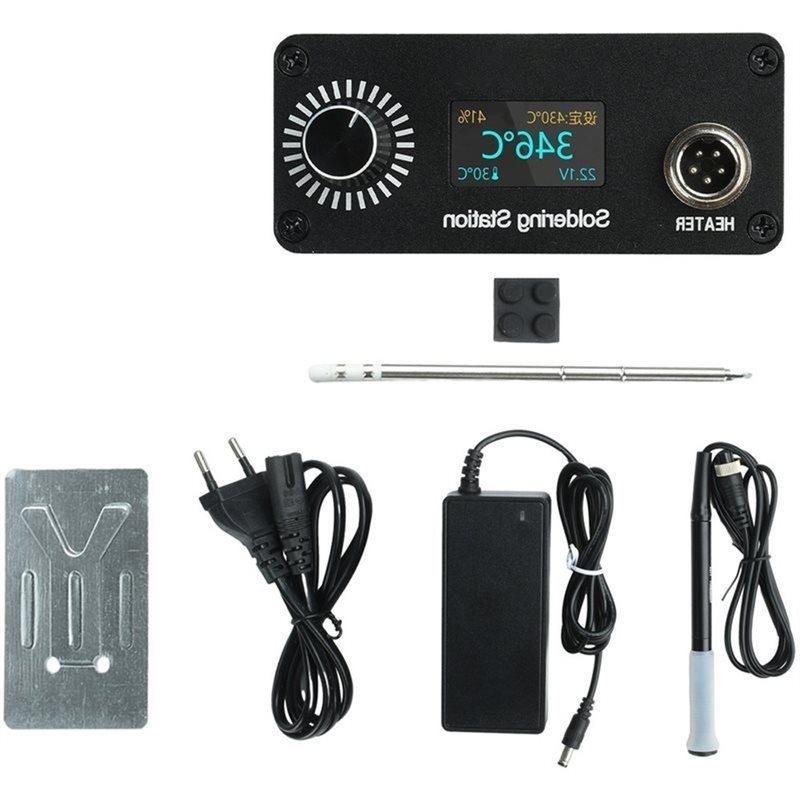 Soldering Station T12 Oled - محطة لحام محمولة AB11-T12 لإصلاح المنزل،